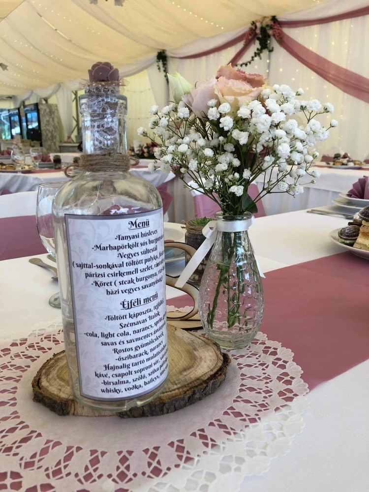 Pálinkás címke esküvőre