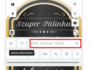 Boros címke tervező online