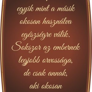 Velvet boros hát címke szöveggel