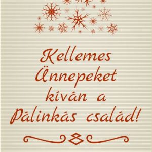 Cheers karácsonyi pálinkás címke