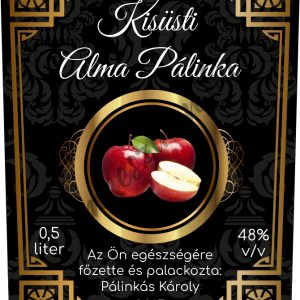 Magnet pálinkás címke előlap