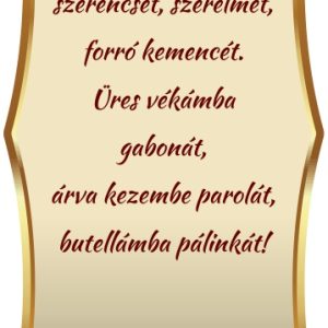 Passion pálinkás hát címke szöveggel
