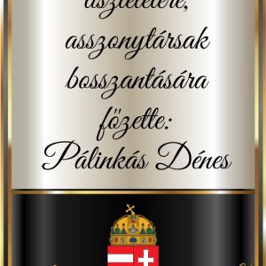 Magic pálinkás hát címke szövggel
