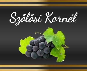 Elixir pálinkás nyak címke képpel