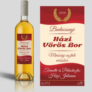 Rosado boros címke