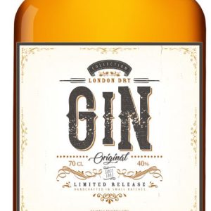 Vintage gin címke